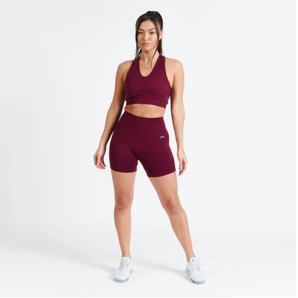 Purple Wine Biker Shorts